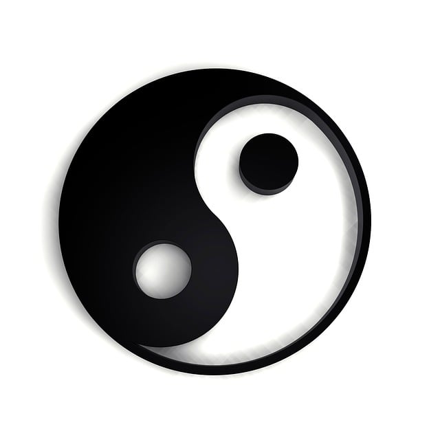 Yin Yang Symbol zur Sommersonnenwende